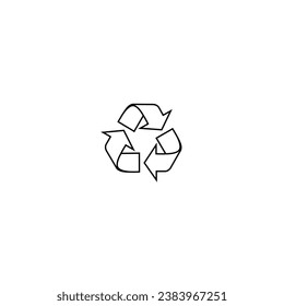 Recycle icon, symbol vector graphics