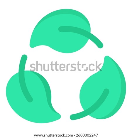 Recycle icon symbol. Vector illustration.