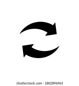Recycle icon symbol vector isolated on white background

