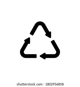 Símbolo de icono de reciclaje vector aislado en fondo blanco
