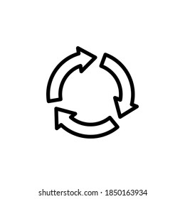 Symbol-Vektorgrafik auf weißem Hintergrund wiederverwenden