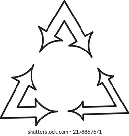 recycle icon symbol vector. Recycling and rotation arrow icon 4.eps
