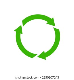 Recycle icon symbol vector. Recycling and rotation arrow icon pack