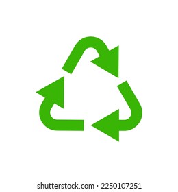 Recycle icon symbol vector. Recycling and rotation arrow icon pack