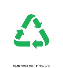 Recycle icon template color editable. Recycle symbol vector sign isolated on white background.