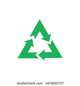 Recycle icon template color editable. Recycle symbol vector sign isolated on white background.
