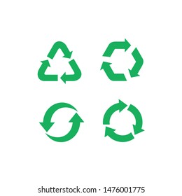Recycle icon template color editable. Recycle symbol vector sign isolated on white background.