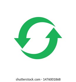 Recycle icon template color editable. Recycle symbol vector sign isolated on white background.