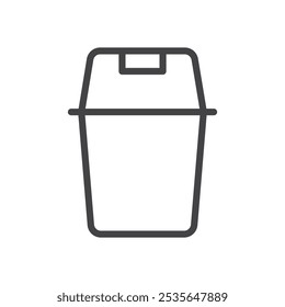 Recycle icon Thin outline art symbol