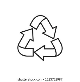 Recycle icon ,trash icon vector illustration