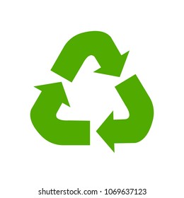 recycle icon in trendy flat style isolated on background. recycle icon page symbol for your web site design recycle icon logo, app, UI. recycle icon Vector illustration.