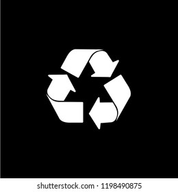 recycle icon in trendy flat style isolated on background. recycle icon page symbol for your web site design recycle icon logo, app, UI. recycle icon Vector illustration, EPS10, Premium.