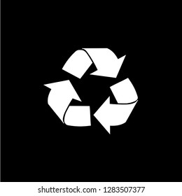 recycle icon in trendy flat style isolated on background. recycle icon page symbol for your web site design recycle icon logo, app, UI. recycle icon Vector illustration, EPS10, Premium.