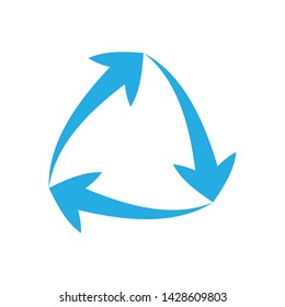 Recycle icon in trendy flat style isolated on background. recycle icon page symbol for your web site design recycle icon logo, app, UI. recycle icon Vector illustration