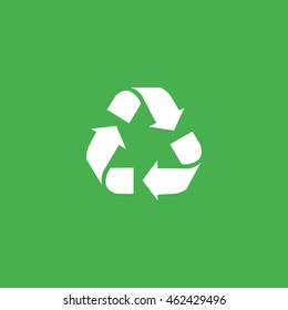 Recycle icon in trendy flat style background, image jpg, vector eps, flat web, material icon, UI illustration