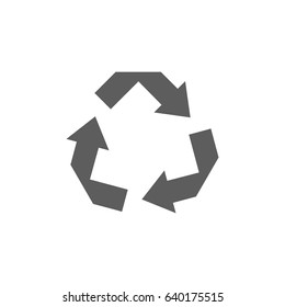 Recycle Icon in trendy flat style isolated on white background. Award symbol for your web site design, logo, app, UI. Vector illustration, EPS10.