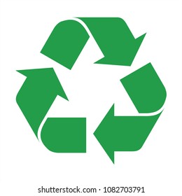 Recycle icon vector