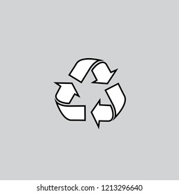 Recycle icon vector