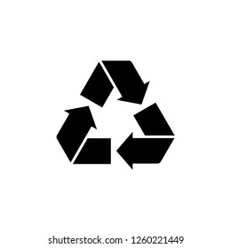 Recycle icon vector