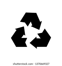 Recycle icon vector