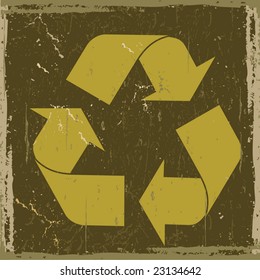Recycle icon. Vector.