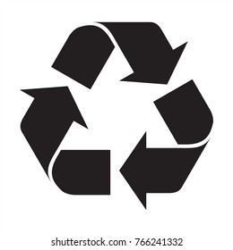 Recycle icon vector - Shutterstock ID 766241332