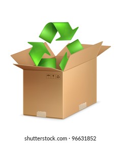 Recycle icon, vector