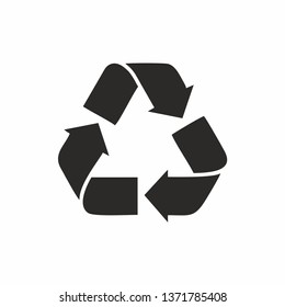 Recycle icon vector for app, web design