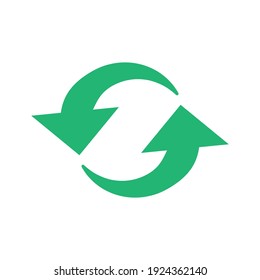 Recycle icon vector. Best recycle symbol. Isolated on a blank background. Can be edited and changed colors. 