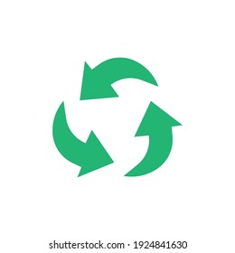 Symbol-Vektorgrafik wiederverwenden. Bestes Recyclingsymbol. Einzeln auf unscharfem Hintergrund. Kann bearbeitet und geändert werden. 