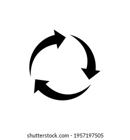 Recycle icon vector. Best recycle symbol. Isolated on a blank background. Can be edited and changed colors. 
