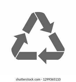 Recycle icon vector design