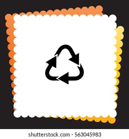 Recycle  icon. Vector design.