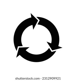 Recycle icon vector design trendy