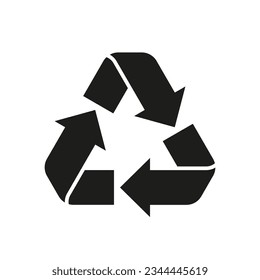 Recycle icon. Vector. Flat design.