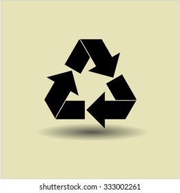 Recycle icon vector illsutration