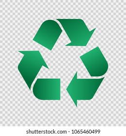 Recycle icon vector illustration