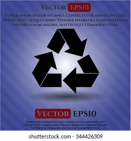 Recycle icon vector illustration