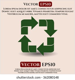 Recycle icon vector illustration