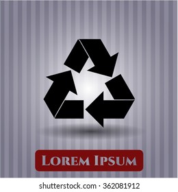 Recycle icon vector illustration