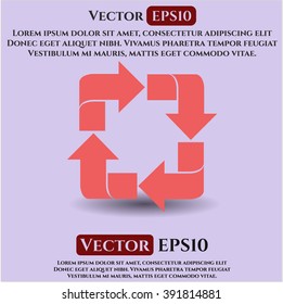 Recycle icon vector illustration
