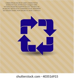 Recycle icon vector illustration