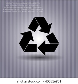 Recycle icon vector illustration