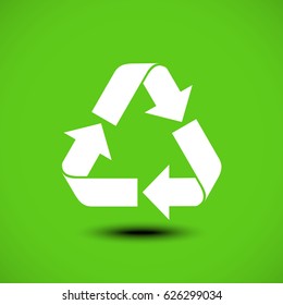 Recycle icon. Vector illustration.