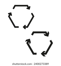 Recycle icon. Vector illustration. EPS 10.