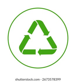 Vector de icono de reciclaje, ilustración eps 10