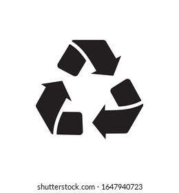 Recycle icon vector illustration with flat style