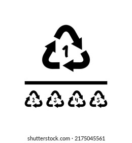 recycle icon vector illustration logo template for many purpose. Isolated on white background.
