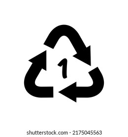 reciclar la plantilla de logotipo de ilustración vectorial de icono para muchos fines. Aislado sobre fondo blanco.