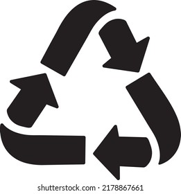 Reciclar ilustración vectorial de icono en fondo blanco..eps

